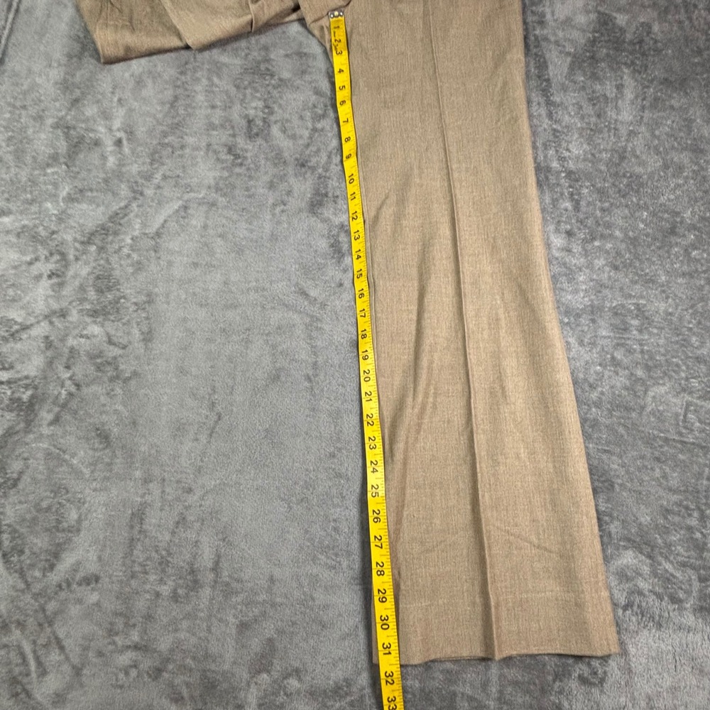 Ann Taylor LOFT Marisa Trouser Tan Khaki Wide Leg Dress Pants Size 4 - Picture 3 of 11